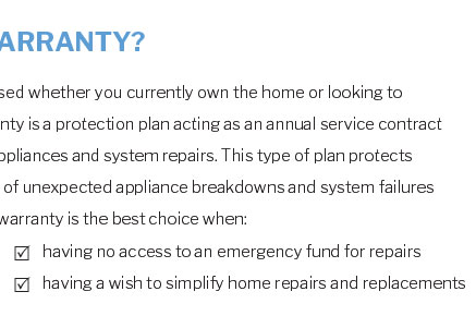 what do home warranty policies cover